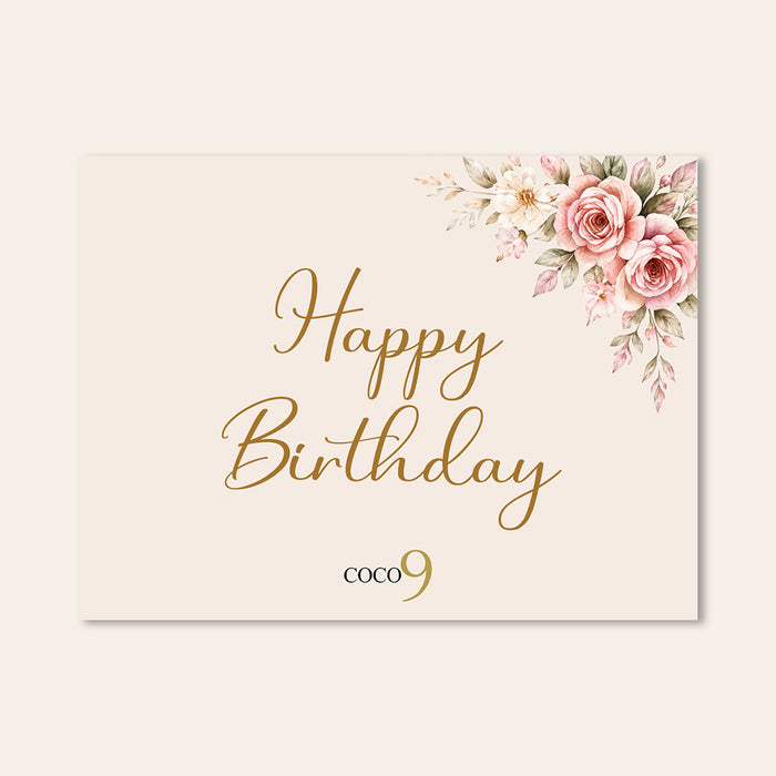 Complimentary Card — Happy Birthday