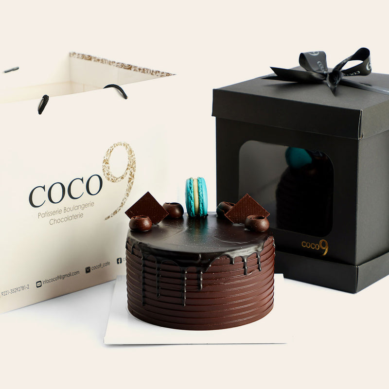 Dutch Truffle Eggless Celebration Cake (Serves 8–10)