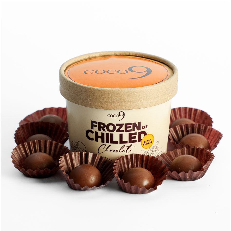 Frozen or Chilled Chocolate Pops (Lotus Kunafa