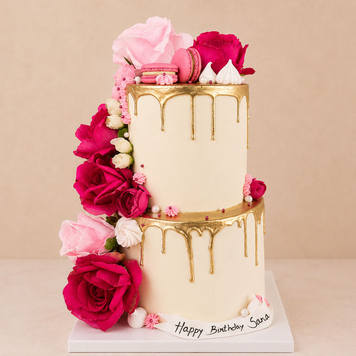 Rose Cascade (Serves 25–30)