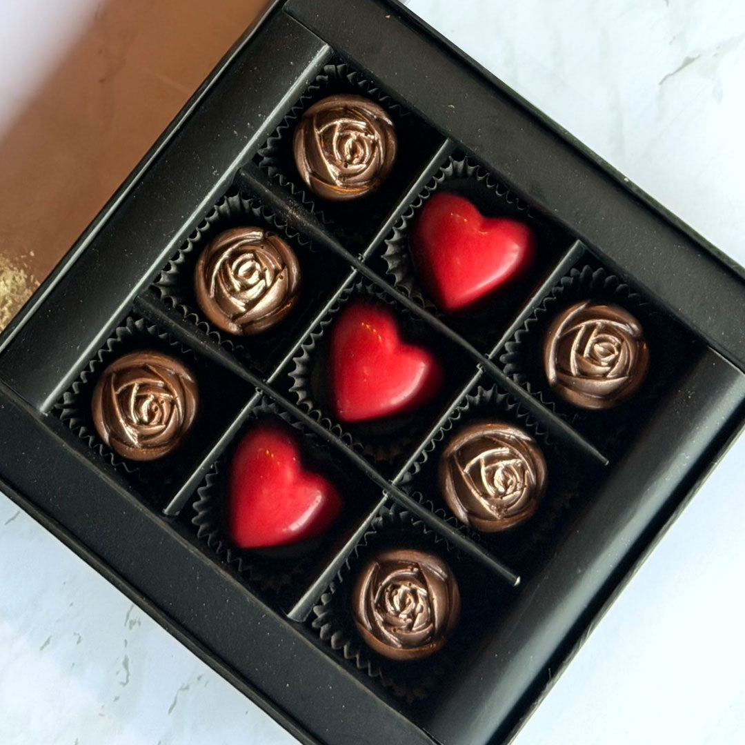 Rosy Heart Bites - 9 pcs