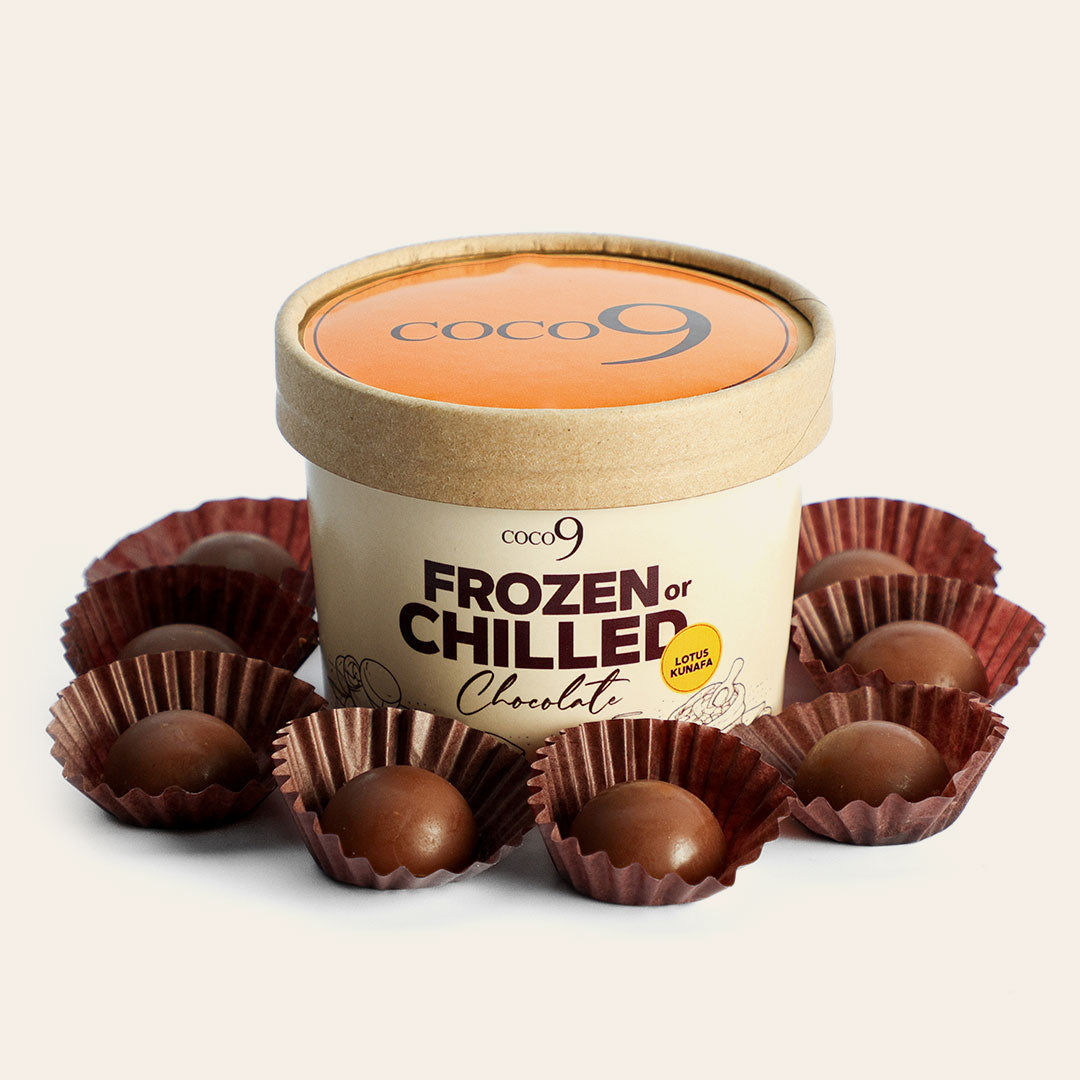 Frozen or Chilled Chocolate Pops (Lotus Kunafa