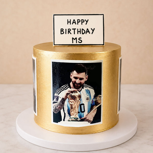 Gold Frame Picture Cake (Serves 10–15)