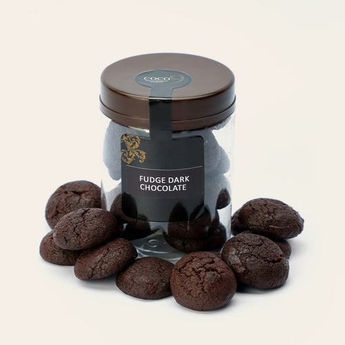 Fudge Dark Chocolate Cookie Jar