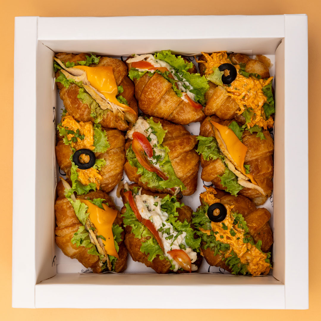 Ramadan Mini Croissant Sandwiches Box of 9