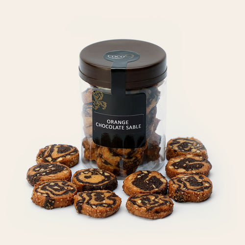 Orange Chocolate Sable Jar