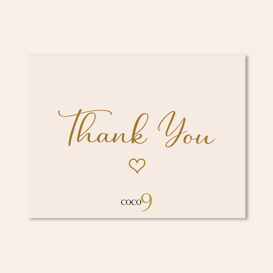 Complimentary Card — Thank You