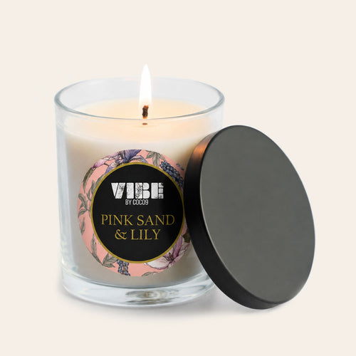 "Pink Sand & Lily" Vibe Candle