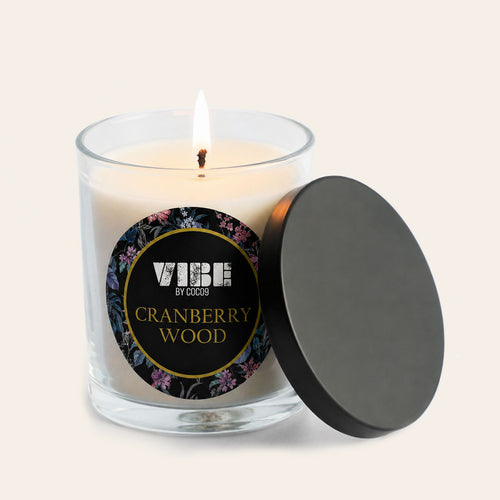 "Cranberry Wood" Vibe Candle