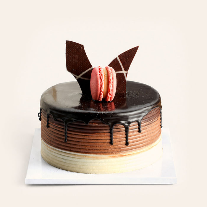 Triple Chocolate Celebration Cake (Serves 8–10)