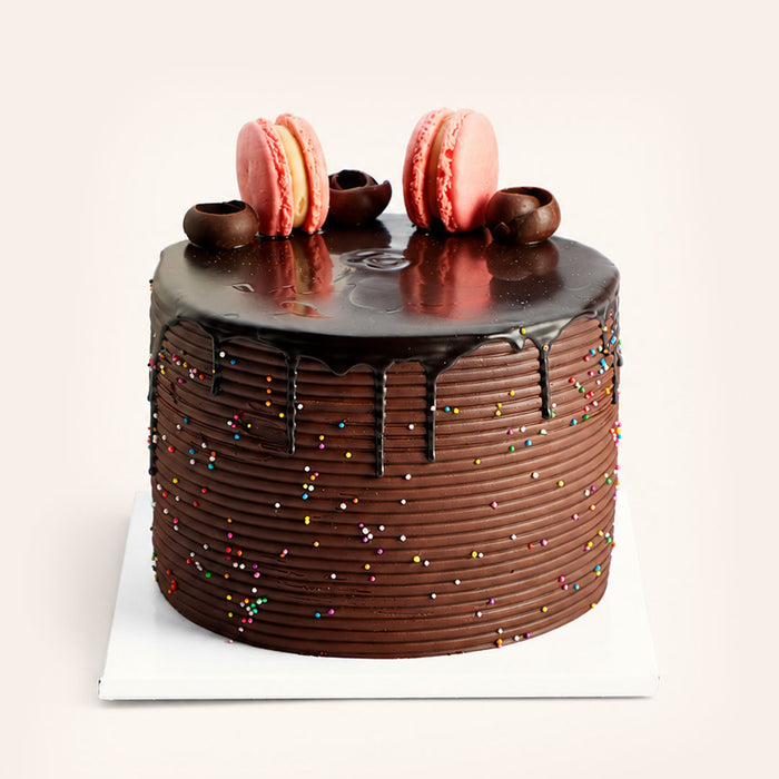Chocolate Rainbow Celebration Cake (Serves 8–10)