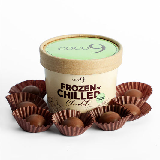 Frozen or Chilled Chocolate Pops (Pistachio Kunafa)