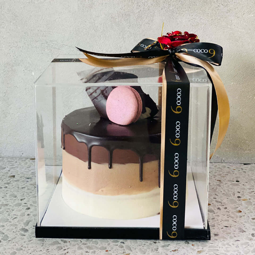 Cake 6in (2.5-3lb) Acrylic Box Packaging