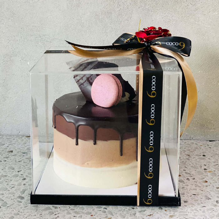 Cake 6in (2.5-3lb) Acrylic Box Packaging