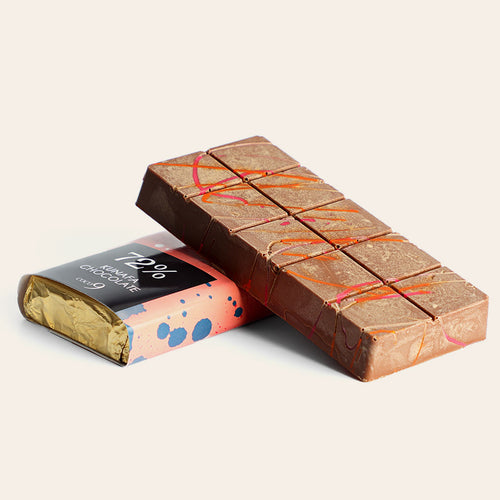 Pistachio Kunafa Chocolate Bar - 72% Dark Chocolate