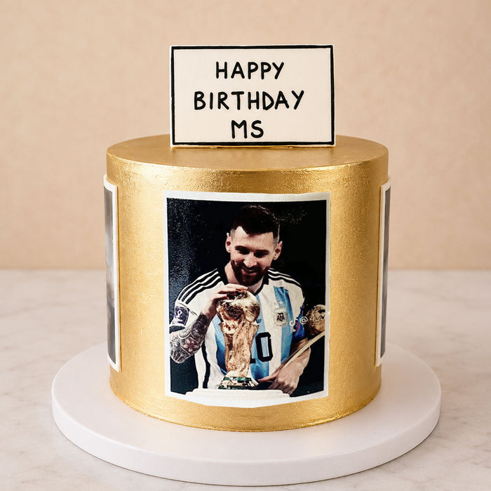 Gold Frame Picture Cake (Serves 10–15)