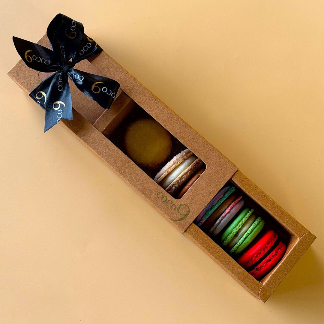 Customized Macaron Box – 6 Pieces (Kraft)