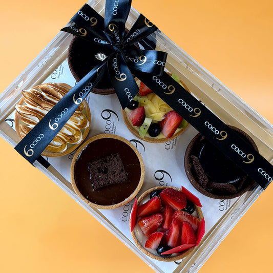 Assorted Tart Box – 6 Pieces (Acrylic Gift Box)