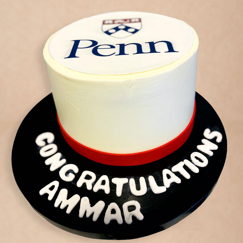 Graduation University Logo Cake (Serves 10–12)