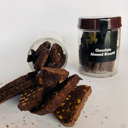 Chocolate Almond Biscotti Jar