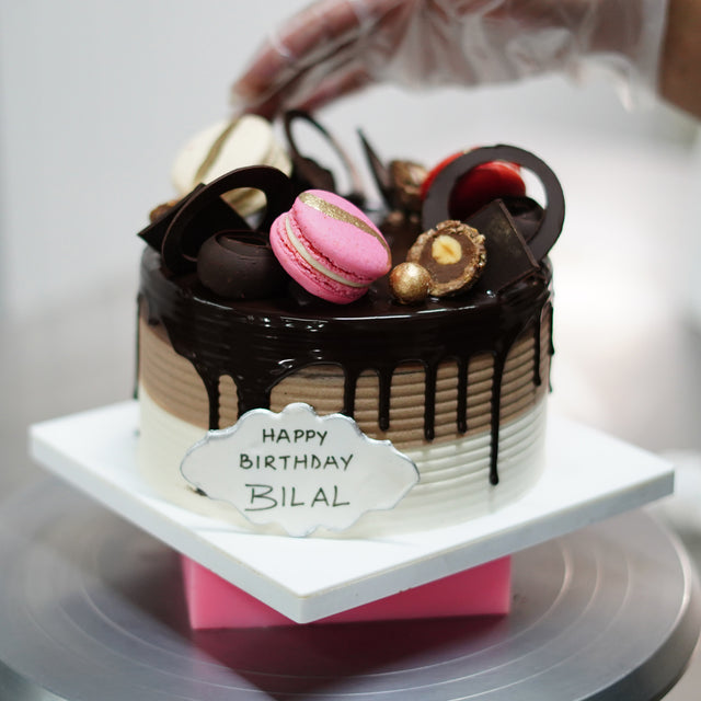 A finished Coco 9 celebration cake