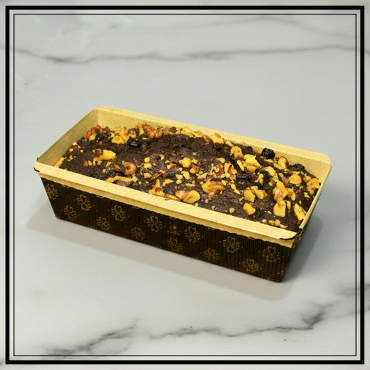 Chocolate fruit & nut tea cake