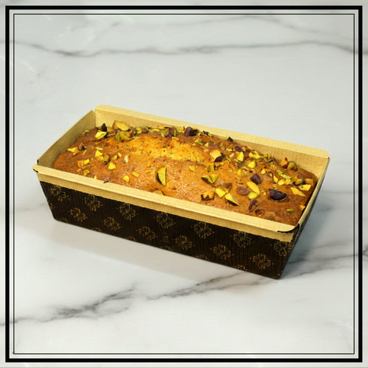 Rose pistachio tea cake