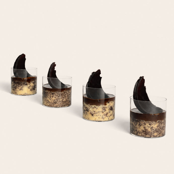 Coco 9 Chocolate Tres Leches Shot Glass, part of a box of twelve