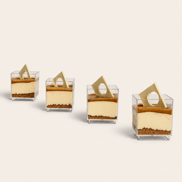 Coco 9 Lotus Cheesecake Shot Glass, part of a box of twelve